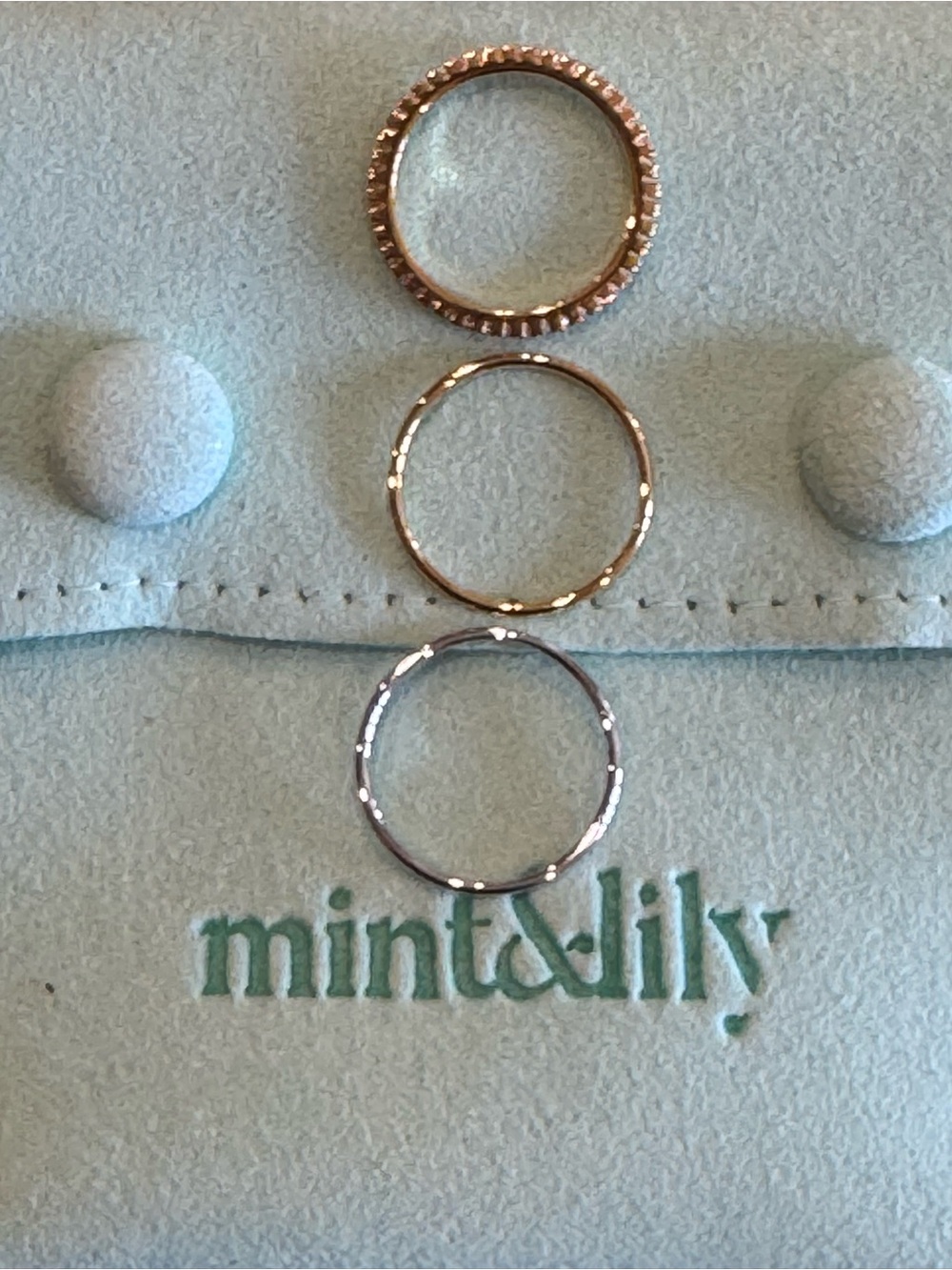 Mint & Lilly Stackable Rings. Size 6 ✨ - Picture 2 of 4